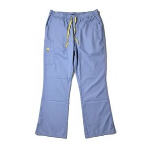 Wonderwink Medical‎ Blue Romeo Flare Cargo Scrub Uniform Pants 3X TALL Nurse NWT